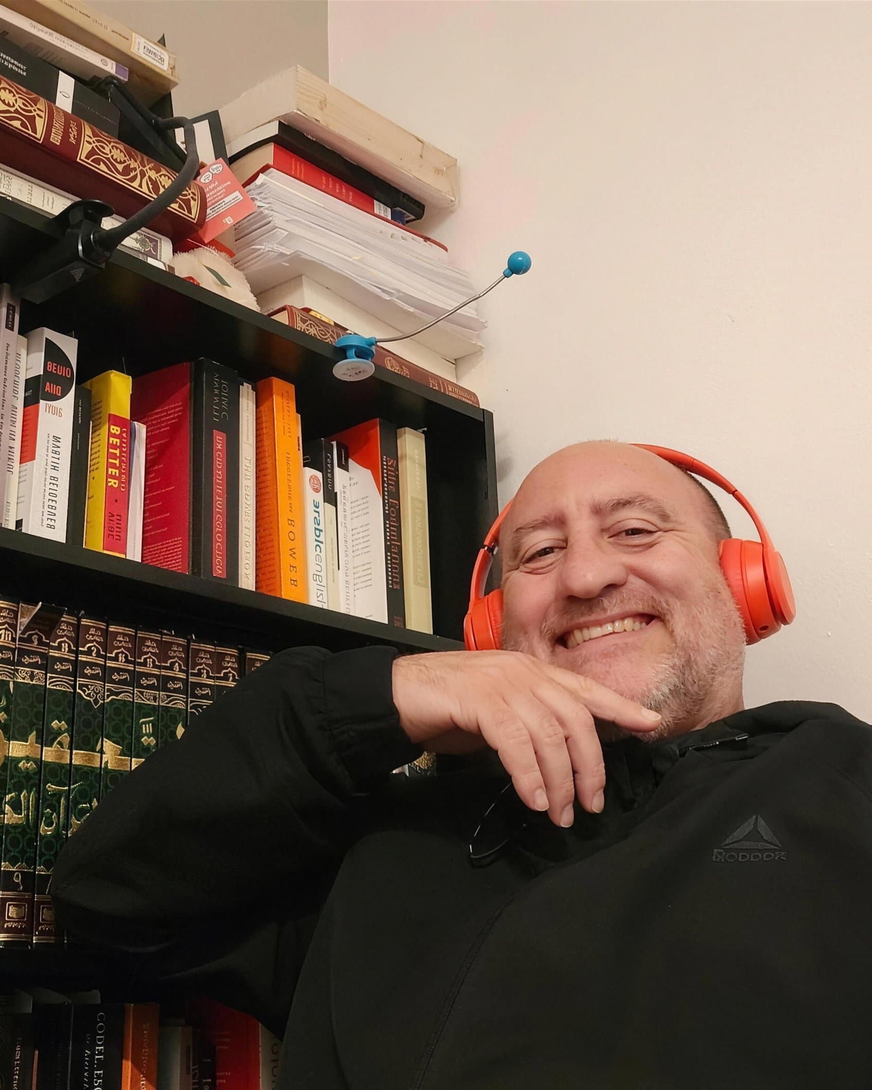 Ben teaching a Quran study session